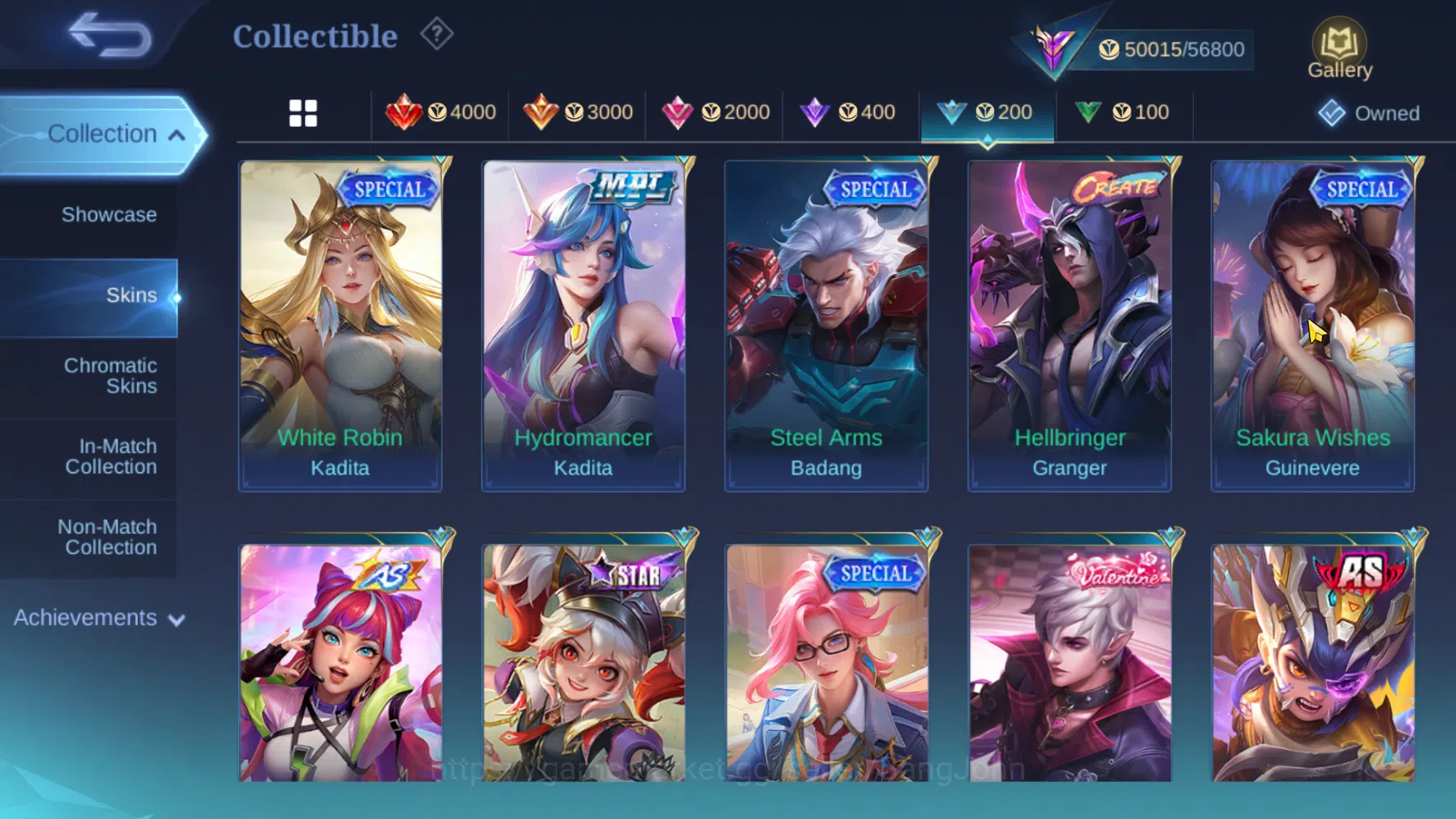 Mobile Legends: Bang Bang Accounts Others Hero 118 Skin 227 | Prime Yuzhong | Zodiac Lunox | Kof Karina | Seiya Badang 9