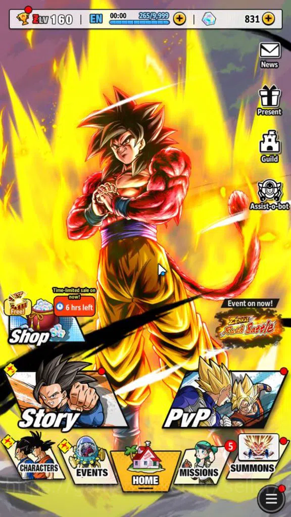 Dragon Ball Legends Accounts 165M Total Power|LV 160|4 UL+ 13 LL|Saiyan 4 Full image 1