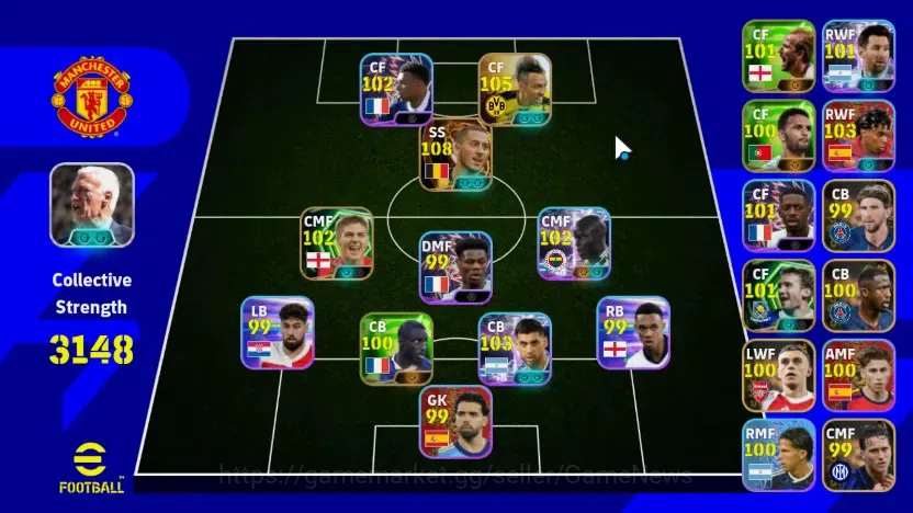 eFootball Accounts Others Android|Pack France '26|Big Time Eden Hazard,Collab Naruto Aubameyang,Show Time Cristian 1