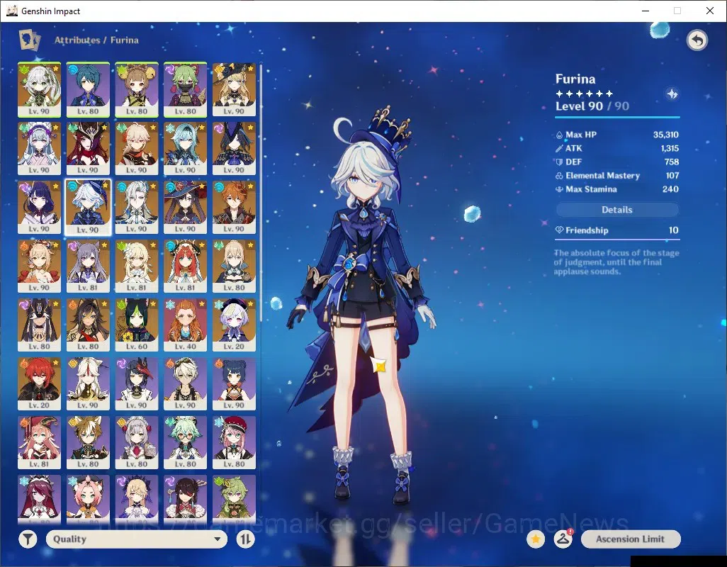 Genshin Impact Accounts ASIA|AR 60|13 Limited + 6 (*5Weap)|[RaidenC1,Yoimi image 10