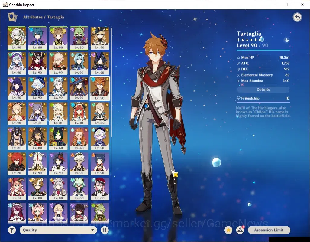 Genshin Impact Accounts ASIA|AR 60|13 Limited + 6 (*5Weap)|[RaidenC1,Yoimi image 12