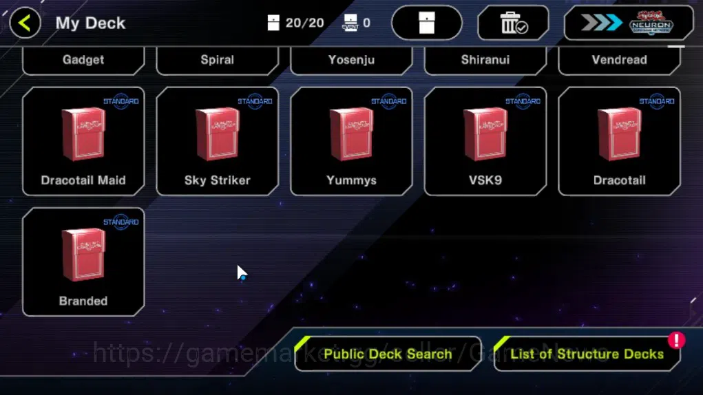 Yu-Gi-Oh! Master Duel Accounts Others Android|Lv 18|20 Deck|Branded,Dracotail,VSK9,Yummys,Sky Stiker,Dracotail 3