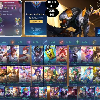 Mobile Legends: Bang Bang Accounts Smurf BEST OFFER | HERO 83 | SKIN 141 | IRITHEL LUCKYBOX | FLORYN SANRIO | VALE NARUTO