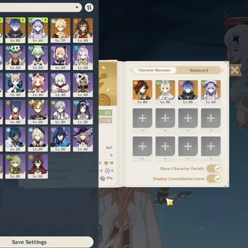 Genshin Impact Accounts Others Asia|AR 53|3 Limited + 4(*5 Weapon)|Vesna+Signature,Flins,Clorinde|Male MC|Take Mail|Check