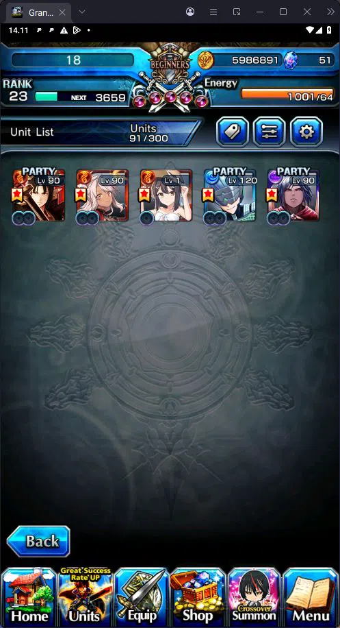 Grand Summoners Accounts [GLOBAL] Rank 23 | 5 Ascend | Houka Inumuta | Summ image 5
