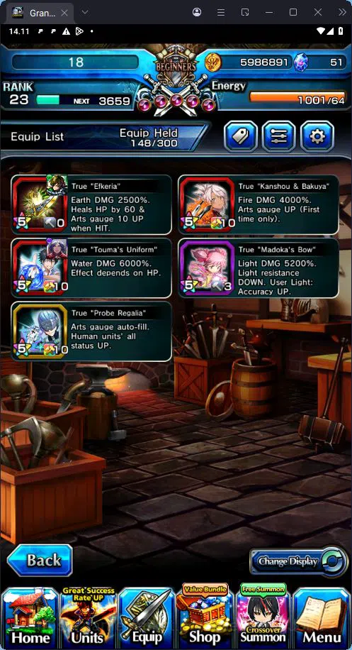 Grand Summoners Accounts [GLOBAL] Rank 23 | 5 Ascend | Houka Inumuta | Summ image 6