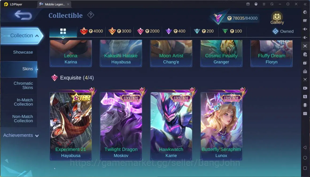 Mobile Legends: Bang Bang Accounts Global|Hero 131|Skin 300|Renowned|Prime Granger|Na image 13
