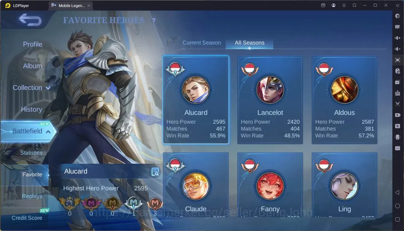 Mobile Legends: Bang Bang Accounts Global|Hero 131|Skin 300|Renowned|Prime Granger|Na image 17