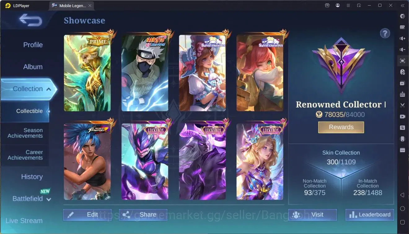 Mobile Legends: Bang Bang Accounts Global|Hero 131|Skin 300|Renowned|Prime Granger|Na image 19