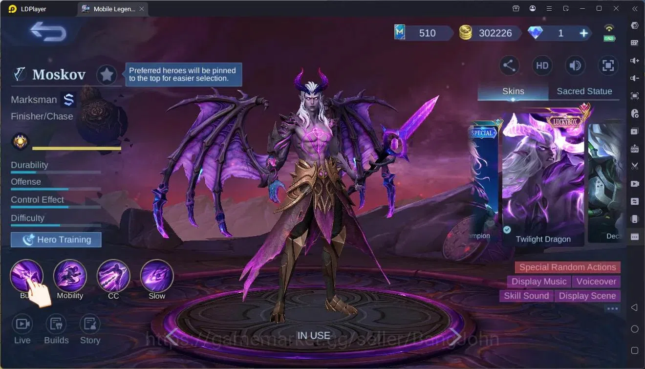 Mobile Legends: Bang Bang Accounts Global|Hero 131|Skin 300|Renowned|Prime Granger|Na image 5