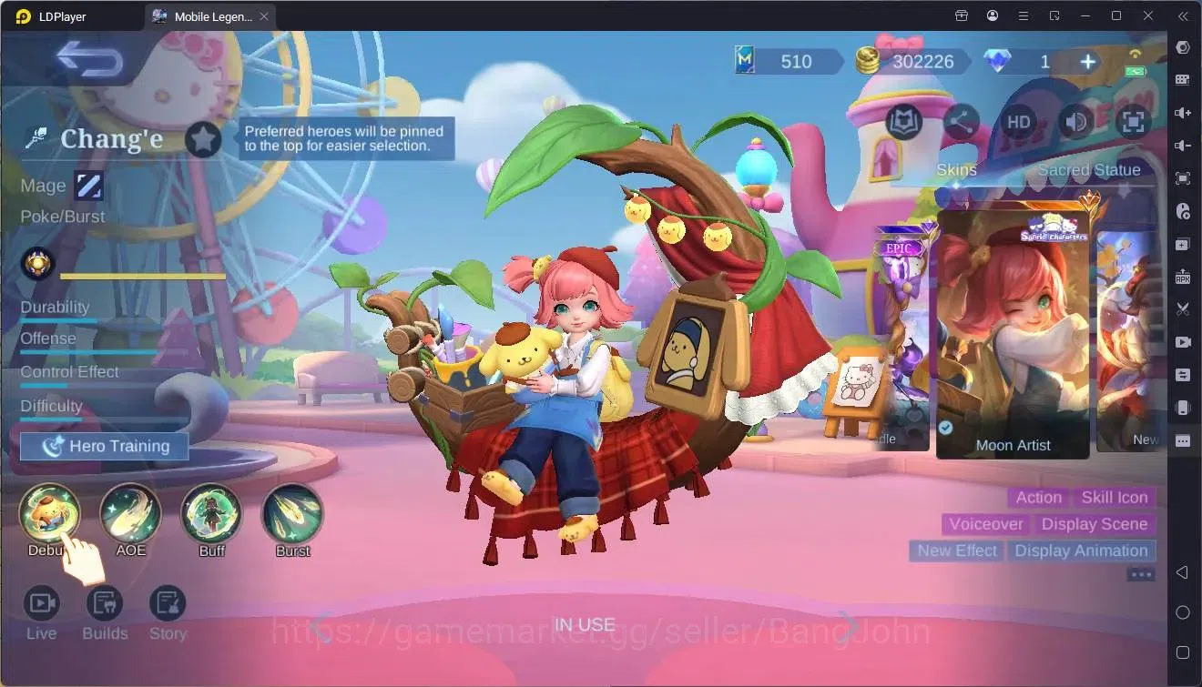 Mobile Legends: Bang Bang Accounts Global|Hero 131|Skin 300|Renowned|Prime Granger|Na image 8