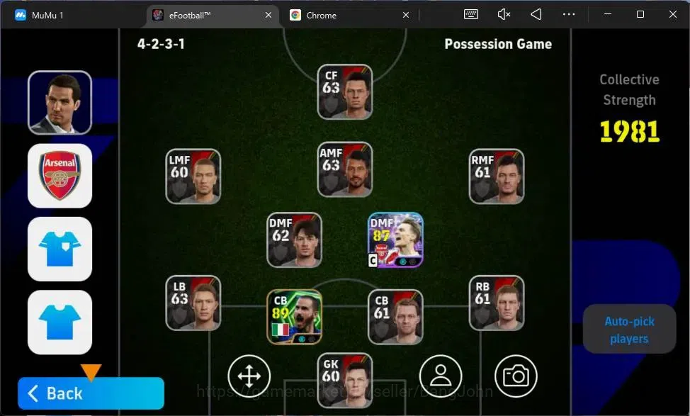eFootball Accounts Android | PW 1981 | Epic Bonucci | Showtime Ødegaa image 3