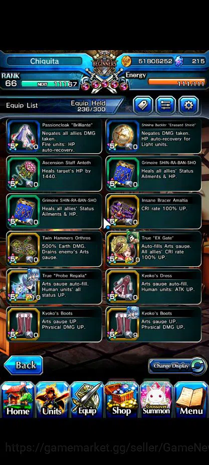 Grand Summoners Accounts Global|Rank 66|15 Ascend|InumutaTW,SayakaTW,ChloeT image 4