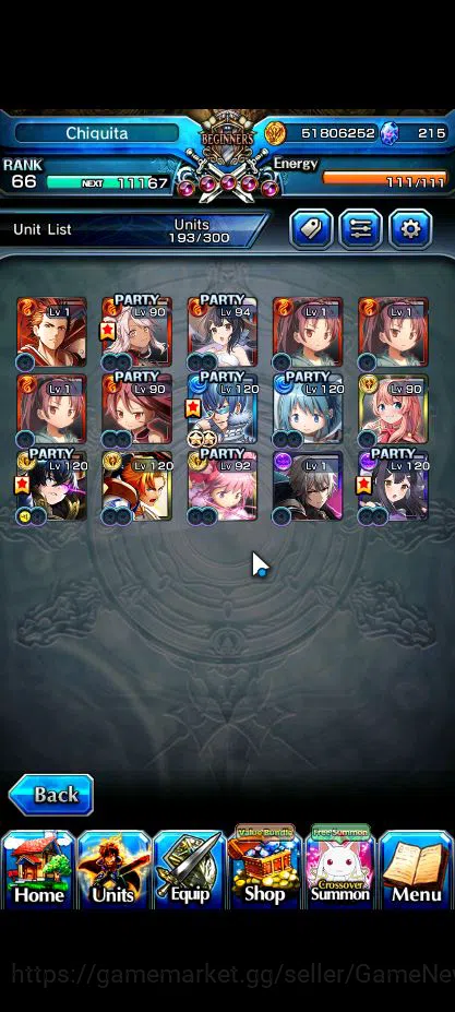 Grand Summoners Accounts Global|Rank 66|15 Ascend|InumutaTW,SayakaTW,ChloeT image 6