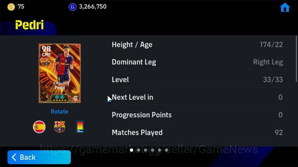 eFootball Accounts Android|Big Time Ronaldinho Gaucho,Pedri,Epic Oliv image 11