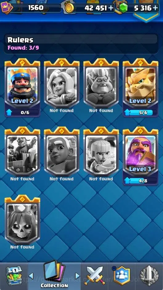 Clash Royale Accounts CL | KTL 16 Max| Trophy 12508 | Card 121/121 | 5 H image 11