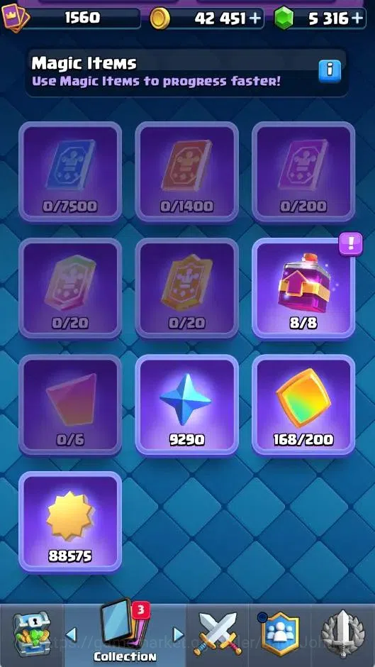 Clash Royale Accounts CL | KTL 16 Max| Trophy 12508 | Card 121/121 | 5 H image 17