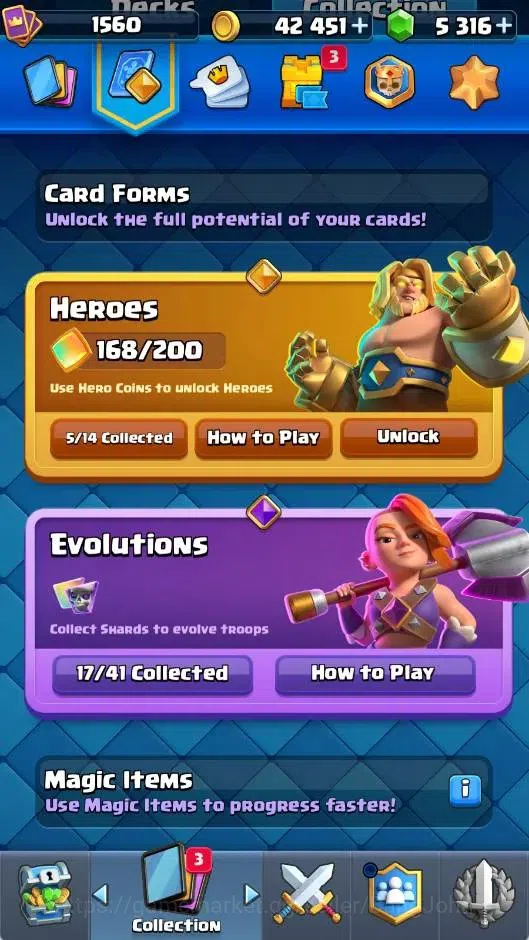 Clash Royale Accounts CL | KTL 16 Max| Trophy 12508 | Card 121/121 | 5 H image 18