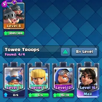 Clash Royale Accounts High-End CL | KTL 16 Max| Trophy 12508 | Card 121/121 | 5 Hero  |17 EVO | 9 Lv16 Max Cards | 9 Champ