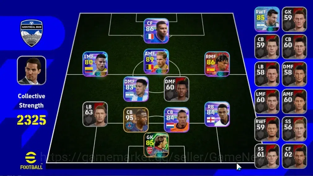 eFootball Accounts Legends & Iconic Players Android|Epic David Seaman Arsenal FC 98-99|5ShowTime Kevin De Bruyne & James 1