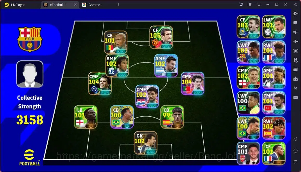 eFootball Accounts Legends & Iconic Players Mobile |PW 3158|Epic Cantona,Matthäus,Gerrard,Shevchenko Etc|Showtime 1