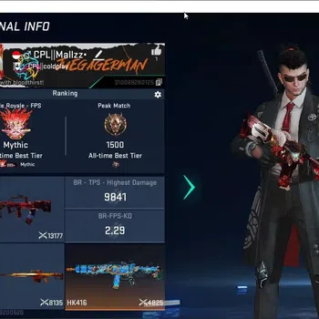 Blood Strike Accounts High-End Asia|1 Eternal Gun: Deagle-Scorpius|4 Collab Guns (AOT S2,TR,OPM)|6 Ultra,15 Legendary Guns|1