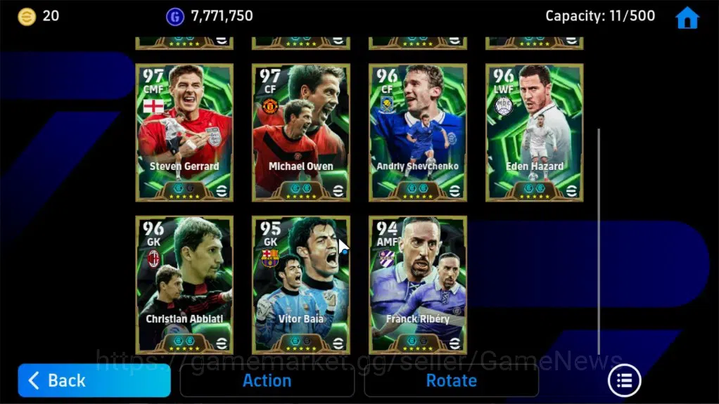 eFootball Accounts Legends & Iconic Players Android|BigTime Ronaldinho Gaucho,Shunsuke Nakamura|11Epic 10