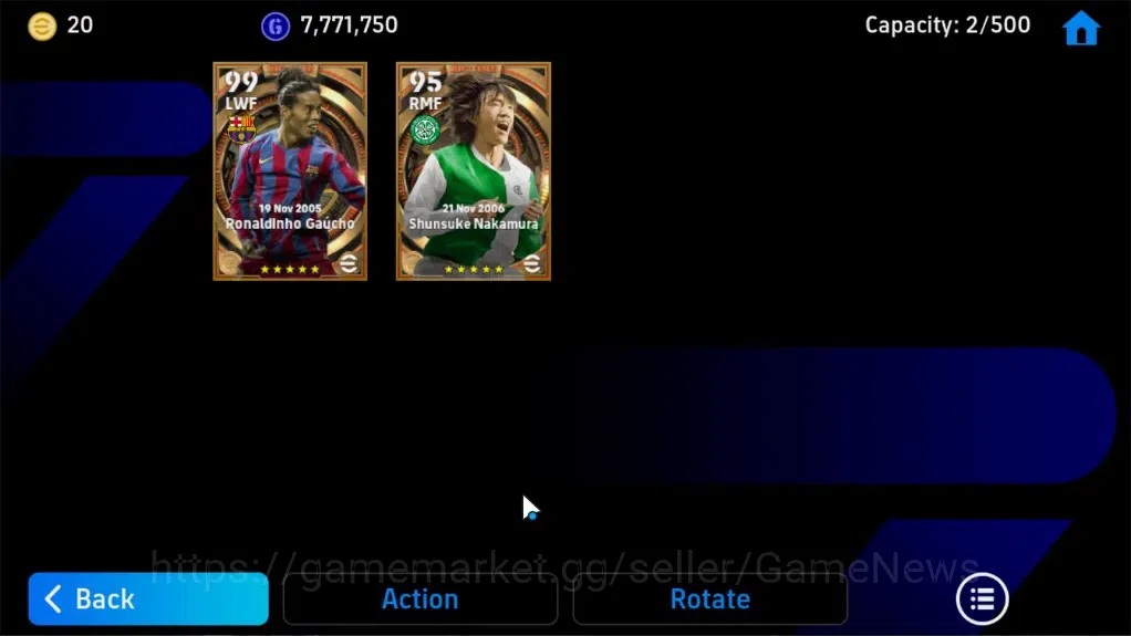 eFootball Accounts Legends & Iconic Players Android|BigTime Ronaldinho Gaucho,Shunsuke Nakamura|11Epic 8