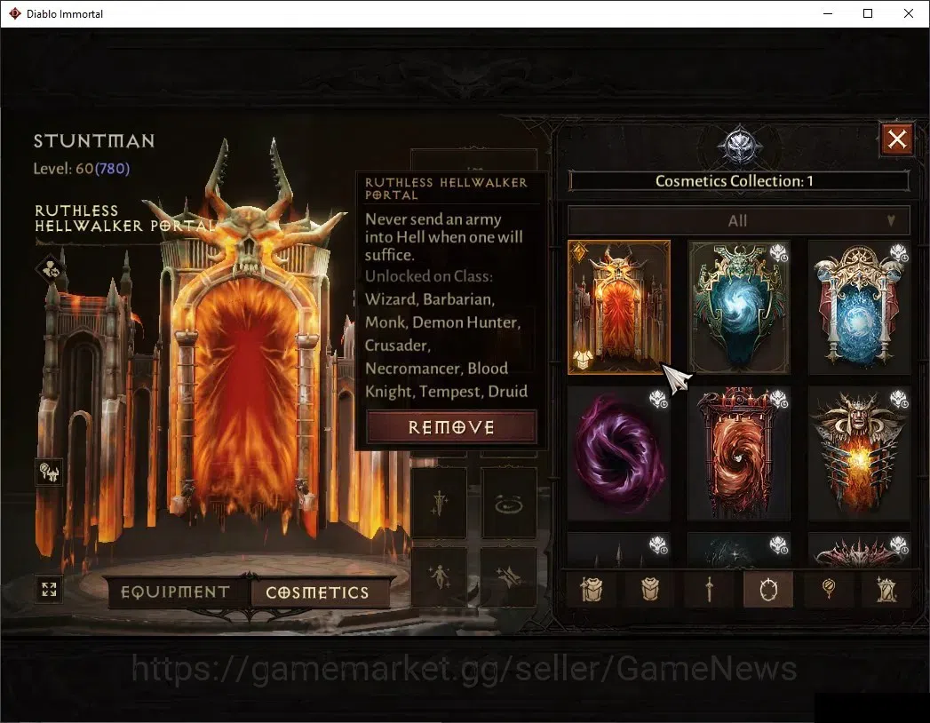 Diablo Immortal Accounts NA-Chains Of Honor|CS ON|Lv60(780)|Demon Hunter|CR image 10