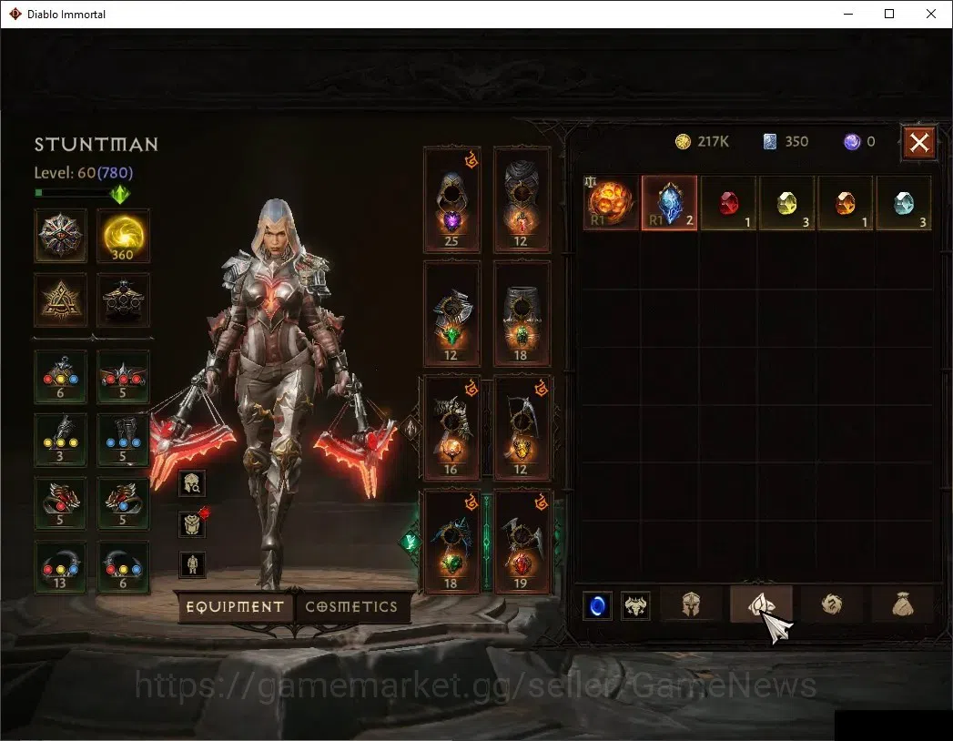 Diablo Immortal Accounts NA-Chains Of Honor|CS ON|Lv60(780)|Demon Hunter|CR image 6