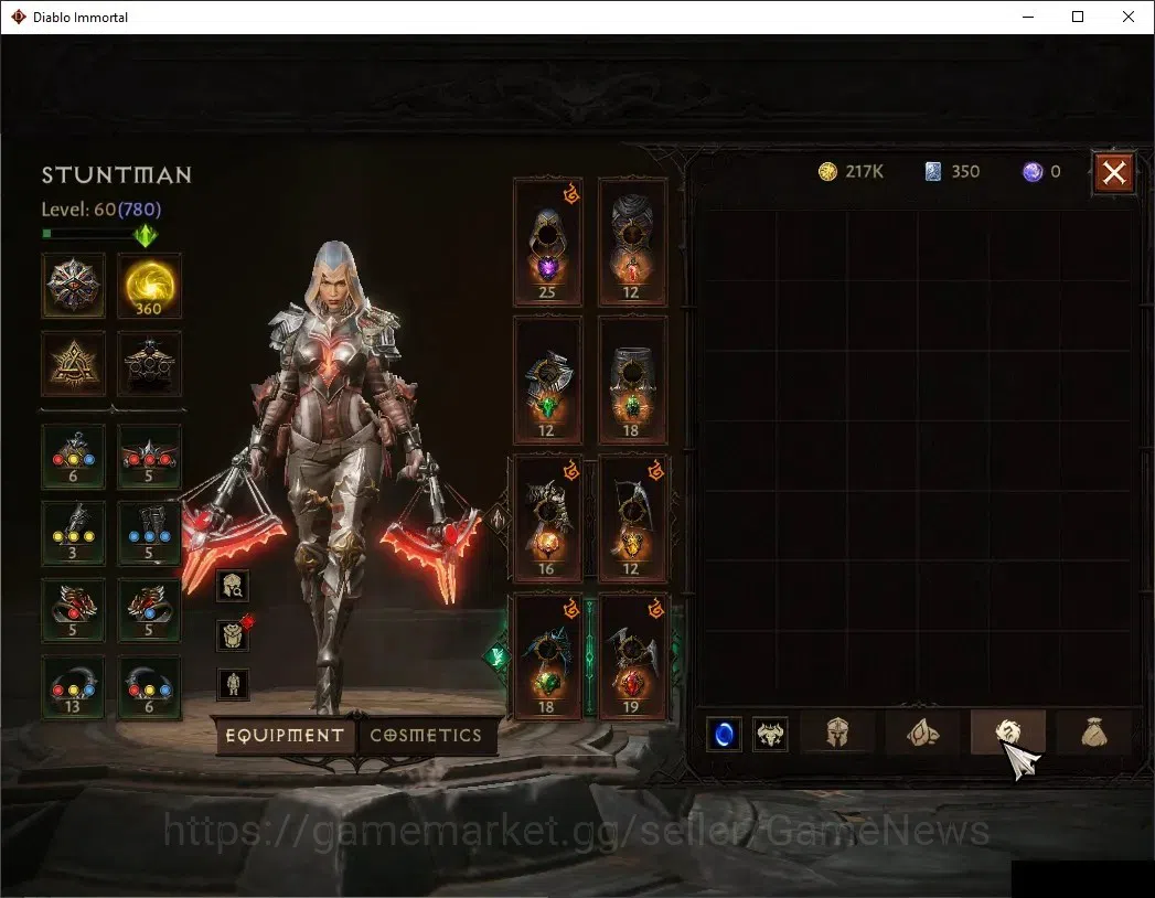 Diablo Immortal Accounts NA-Chains Of Honor|CS ON|Lv60(780)|Demon Hunter|CR image 7