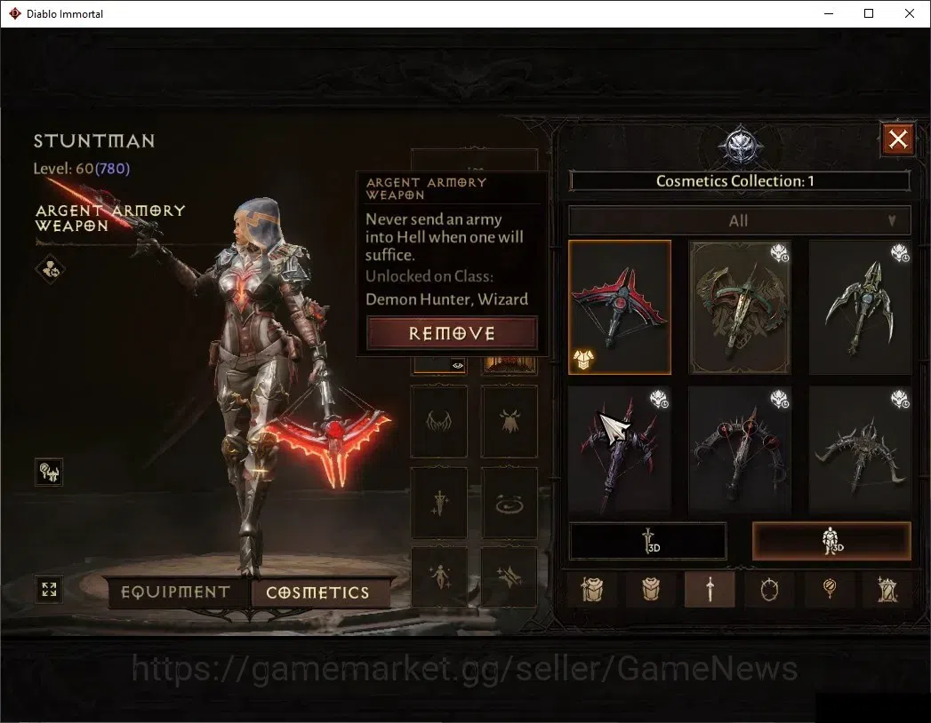 Diablo Immortal Accounts NA-Chains Of Honor|CS ON|Lv60(780)|Demon Hunter|CR image 9