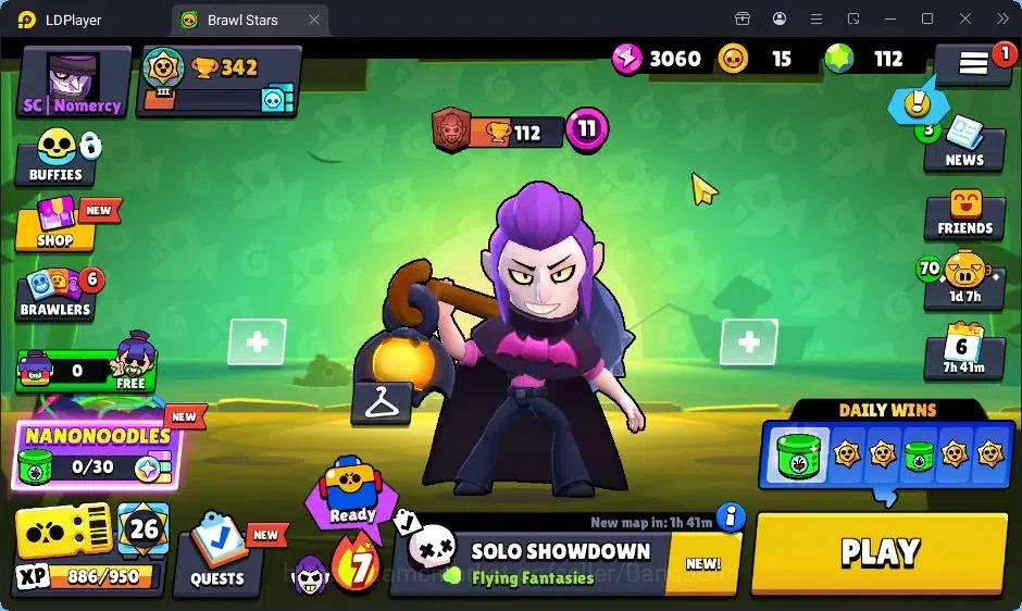 Brawl Stars Accounts Trophy 342 | 3 Max (Shelly,Edgar,Mortis) | 9 Brawler | 2523 Bling | 112 Gems | ProtectOff |Check SS 1