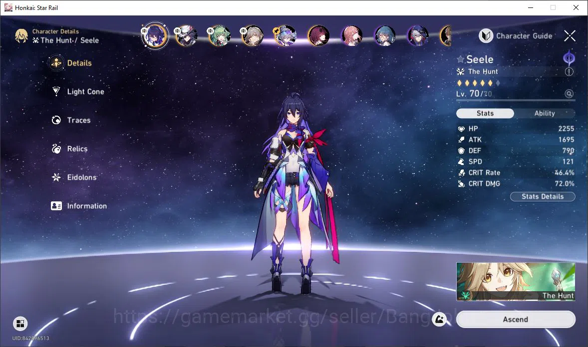 Honkai Star Rail Accounts [ASIA] TL 61 | 6 Limit | Seele | Ashveil | HuoHuo  image 14
