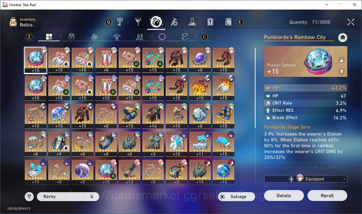 Honkai Star Rail Accounts [ASIA] TL 61 | 6 Limit | Seele | Ashveil | HuoHuo  image 7