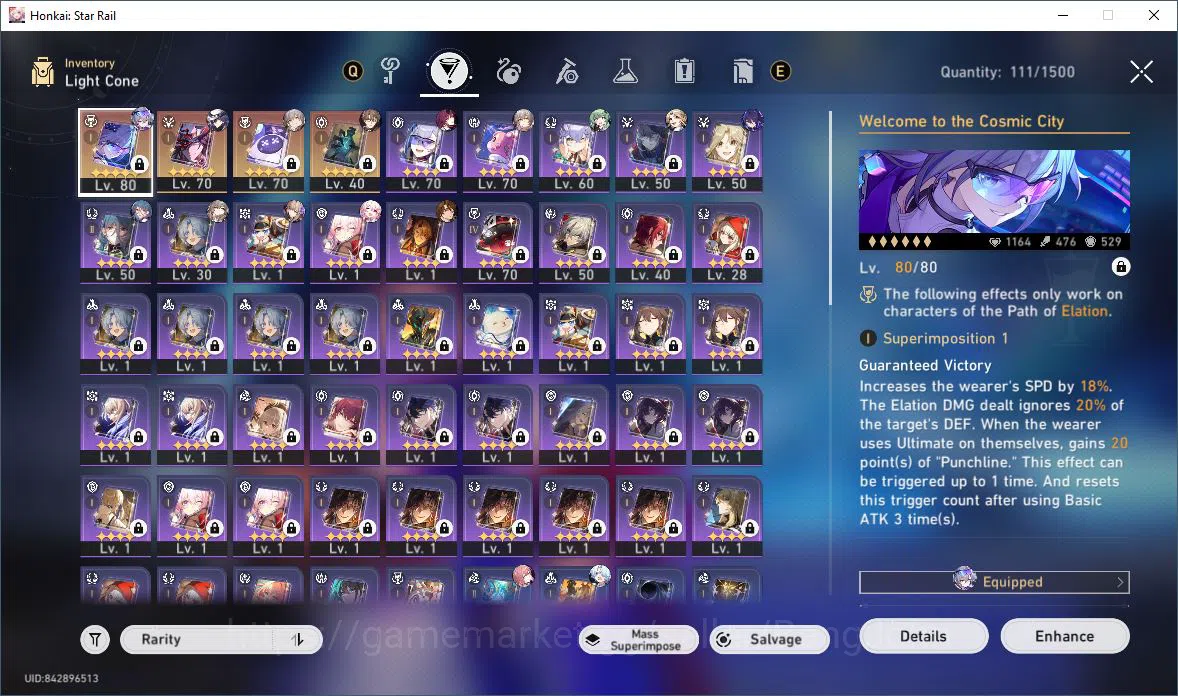 Honkai Star Rail Accounts [ASIA] TL 61 | 6 Limit | Seele | Ashveil | HuoHuo  image 8