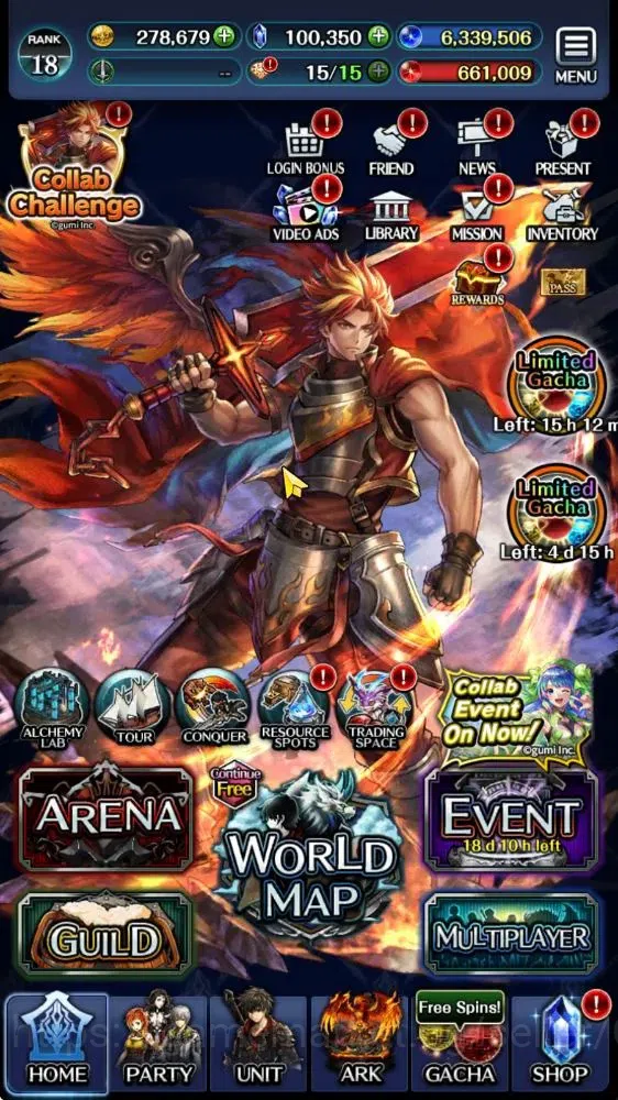 Last Cloudia Accounts Mid‑Game GLOBAL|Rank 18|100K Crystal|Collab (Goddess Tilith,Fire God Vargas A3) + (Goddess Lilaha)|11 5