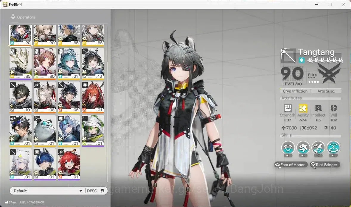 Arknights: Endfield Accounts ASIA | Lv 60| 5 Limit+ 3 Sign| Limit (Zhuang Fangy image 5