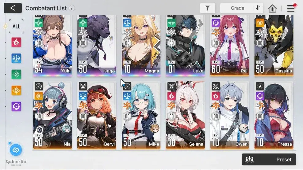Chaos Zero Nightmare Accounts GLOBAL|Lv 56|10 8