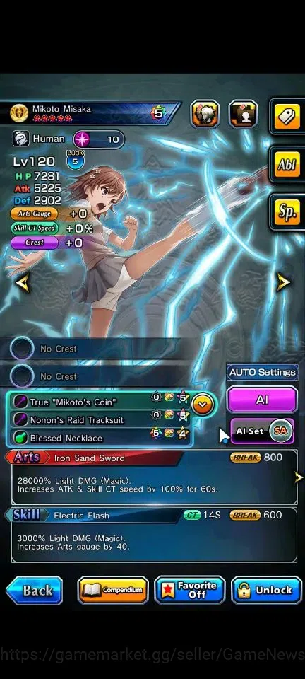 Grand Summoners Accounts End-Game Global|Rank 101|34 Ascend+9 TW|[LM Isliid,Chloe,Beta,Misaka,2X 12