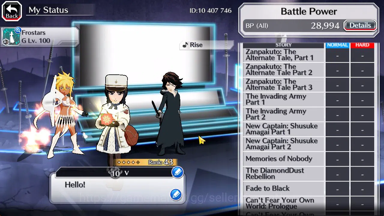 Bleach: Brave Souls Accounts Starter [GLOBAL]6K Orb+Fresh All Story|Christimas24 Nemu,Unleashed Halibel,Swimsuit23 6