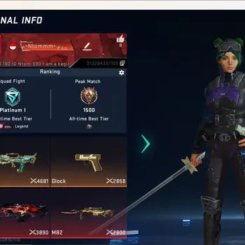 Blood Strike Accounts Collab Skin ASIA|Collab Melee:Zanpakuto-Hyorinmaru[Bleach]|1 Eternal Gun|9 Collab Gun|3 Limited Gun|15