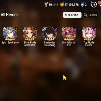 Epic Seven Accounts Limited Hero GLOBAL UnVerif|NewEra| 5 ML (SE Celine,B Hwayoung,etc)+HARU+Art,A