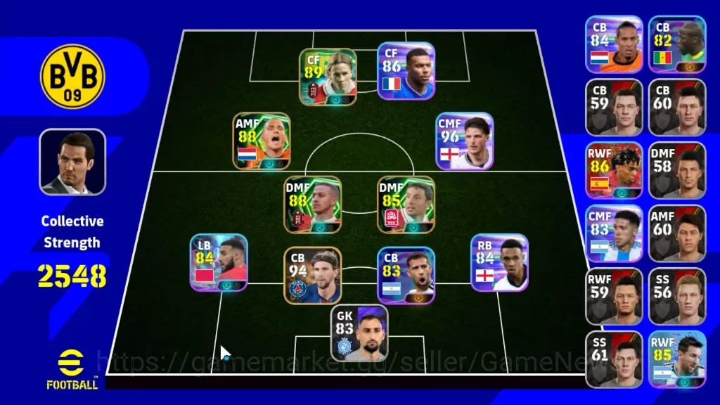 eFootball Accounts Legends & Iconic Players Android|Power 2548|Epic Fernando Torres,Thiago Alcantara,Wesley Sneijder,Mark 1