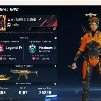 Blood Strike Accounts Collab Skin ASIA |1 Eternal Gun:Desert Eagle-Scorpius|Collab Guns:3 7DS,2 TR,1 EVA|Striker:4 Ultra,3