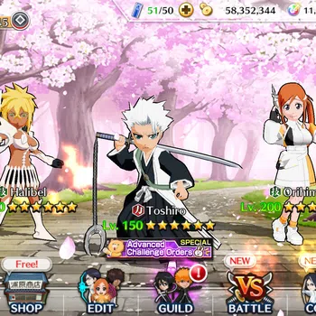 Bleach: Brave Souls Accounts Others GLOBAL]6K Orb+Fresh All Story|OrihimeFUTURE,RukiaJapanParasolEtc|KlabID|RA533B