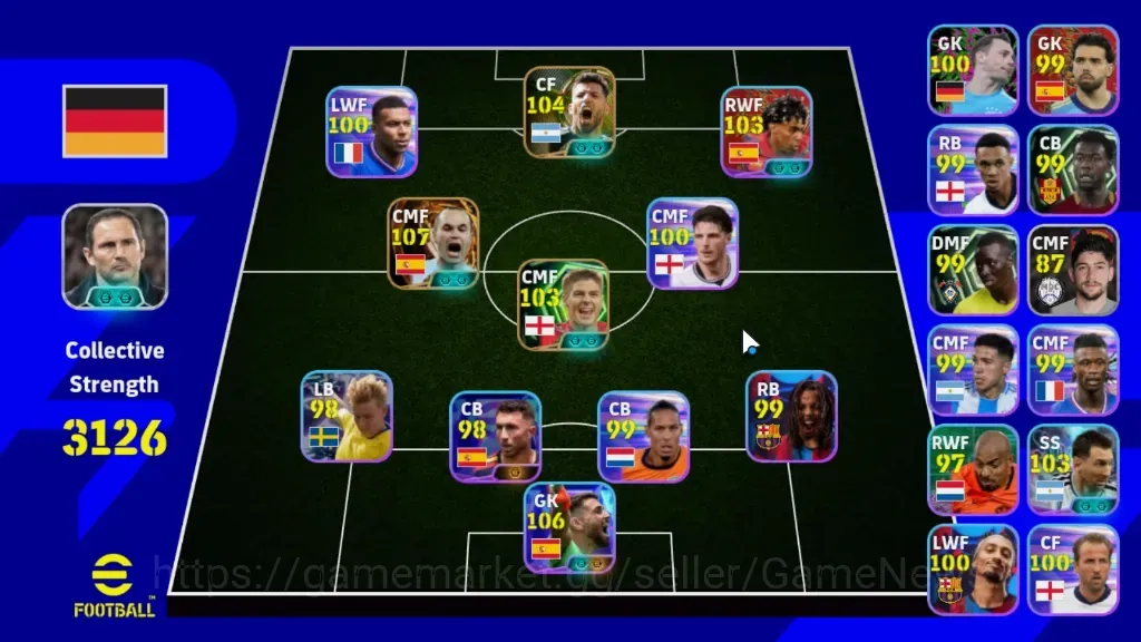 eFootball Accounts Legends & Iconic Players Android|Big Time Andreas Iniesta|Epic S Aguero,Steven Gerrard,David Seaman|Show 1