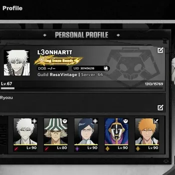 BLEACH: Soul Resonance Accounts Nuverse SEA Lv 67|9 SSR|7 Sign|[Ichigo DZ,Mayuri,Ishida Vollstanding,Ichigo