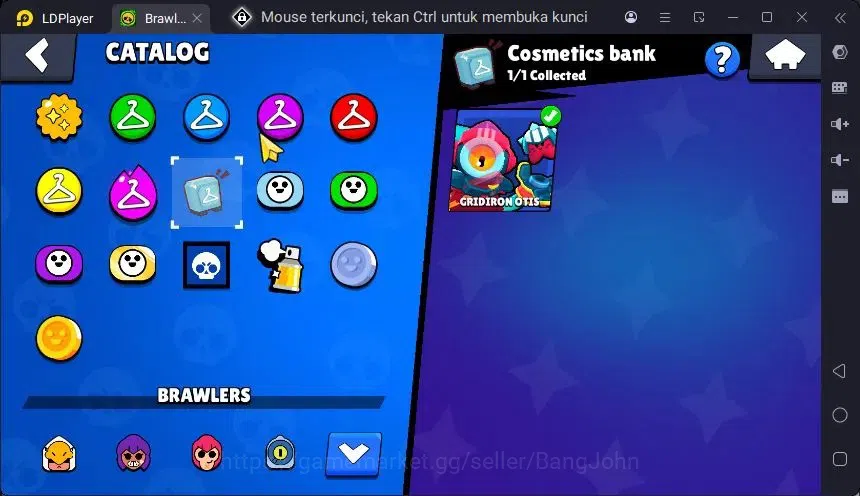Brawl Stars Accounts Trophy 475 |10 Brawler|3 Power Lv11(Shelly,Edgar,Jae-Yong)|1 Mythic(Otis),2 Epic(Edgar,BO) Skin 10