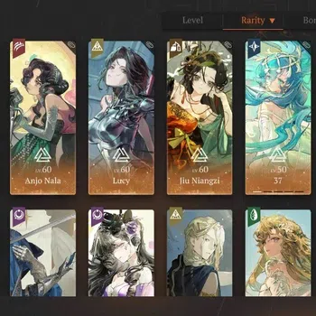 Reverse: 1999 Accounts Midgame GLOBAL|Lv 72|27 (*6Crew) 4 Limited|(The Twins,Anjo Nala,Lucy,Jiu Niangzi)+Psychube|37